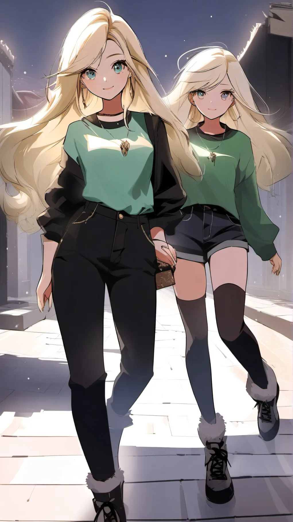 ai character: Amelia & Natalia background