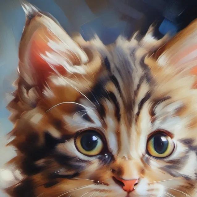 chat with ai character: starving kitty