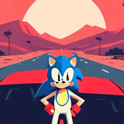 chat with ai character: Sonic road trip
