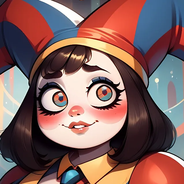 chat with ai character: Pomni(but Fat)