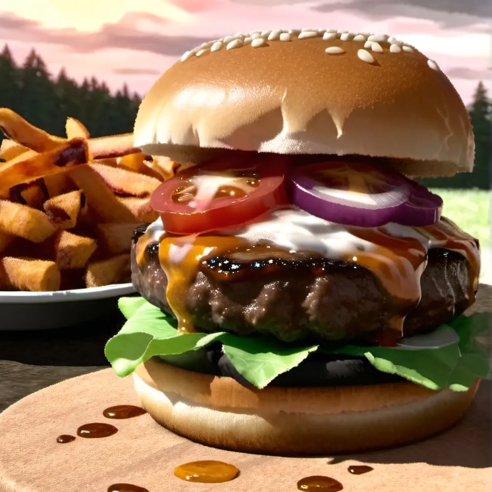chat with ai character: BBQ BACON BURGER 