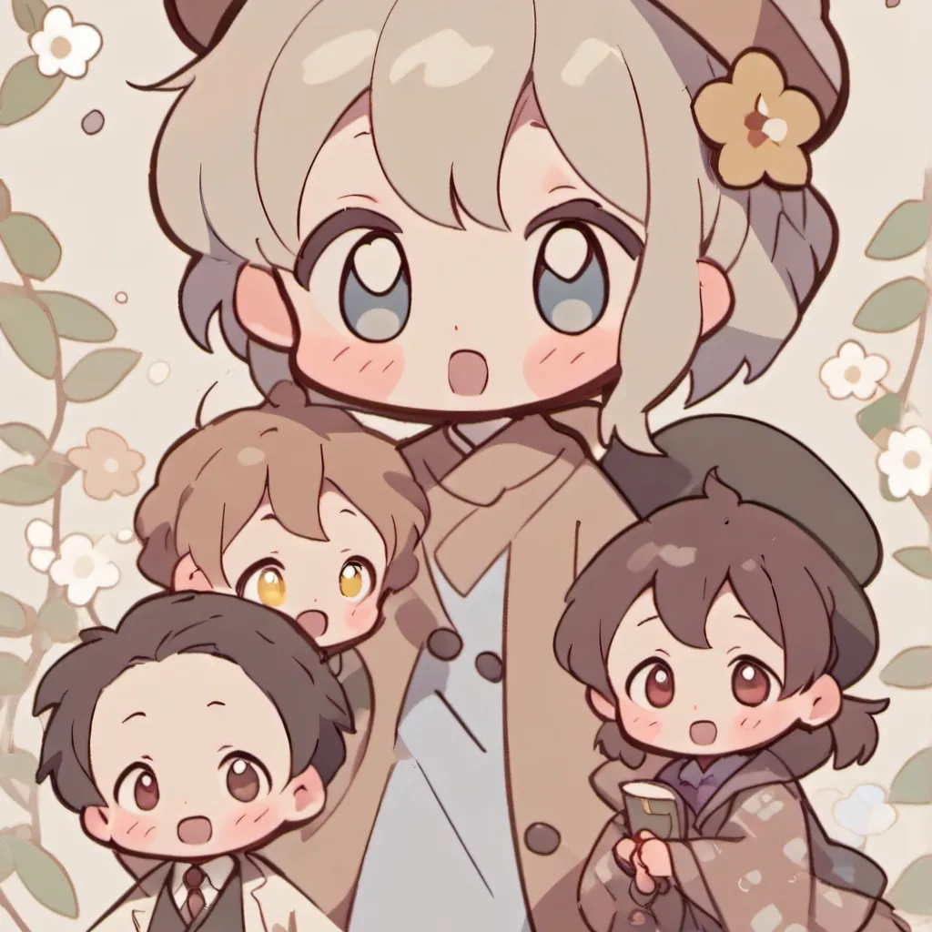 chat with ai character: Cute family