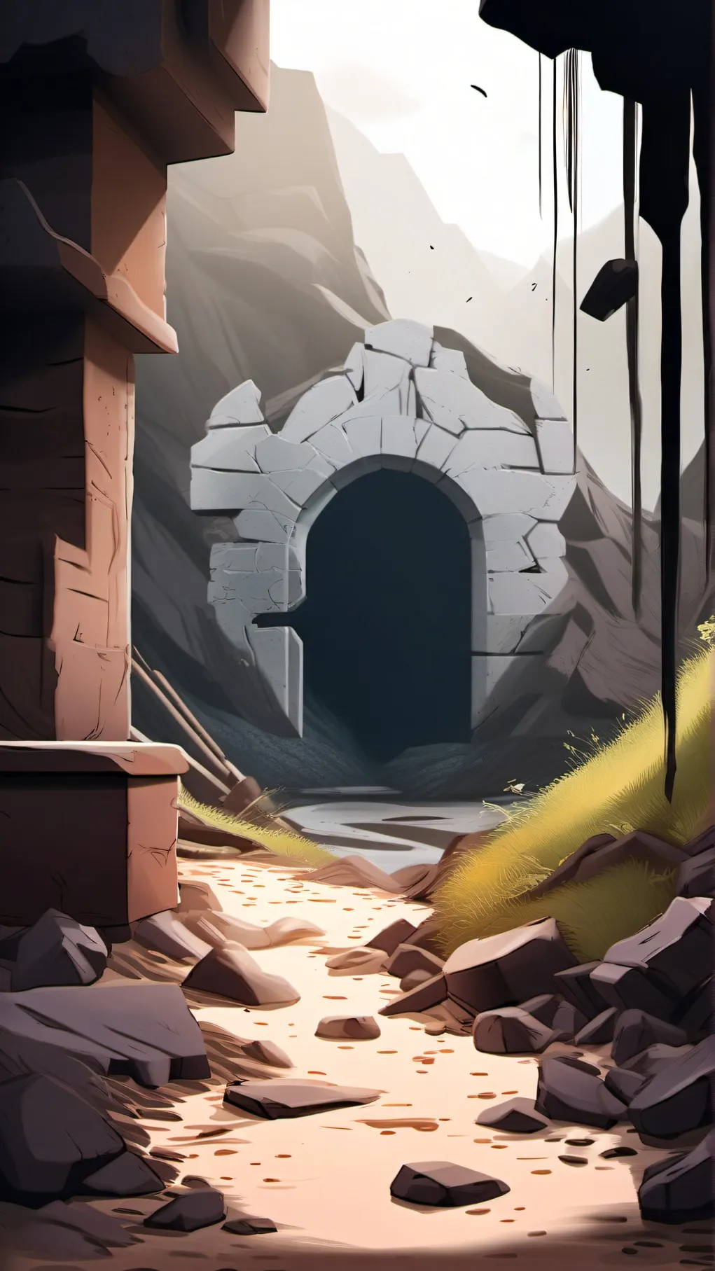 ai character: The hole meme background