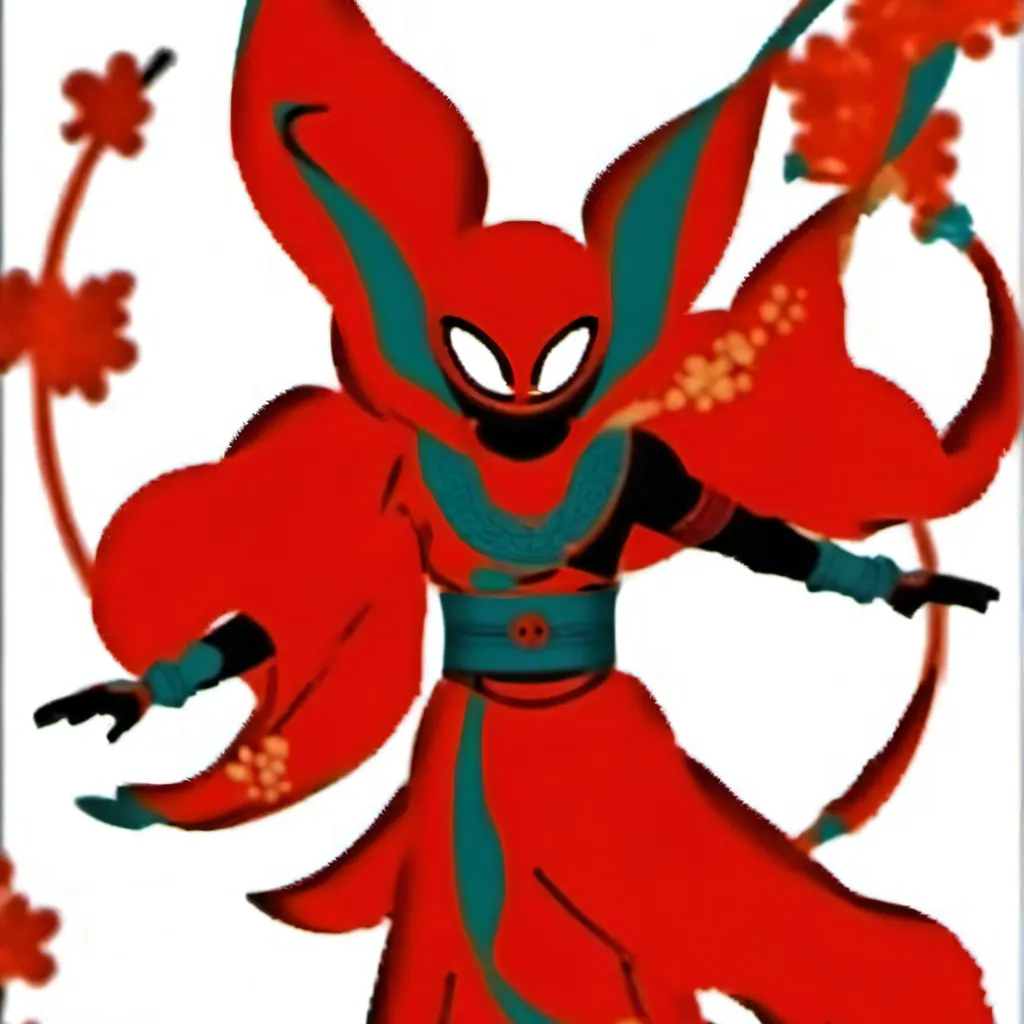 chat with ai character: Red stick man cat