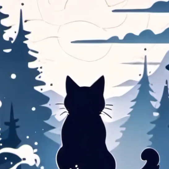 chat with ai character: Black cat