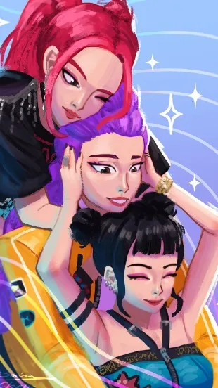 ai character: Kpop Demon Hunters background