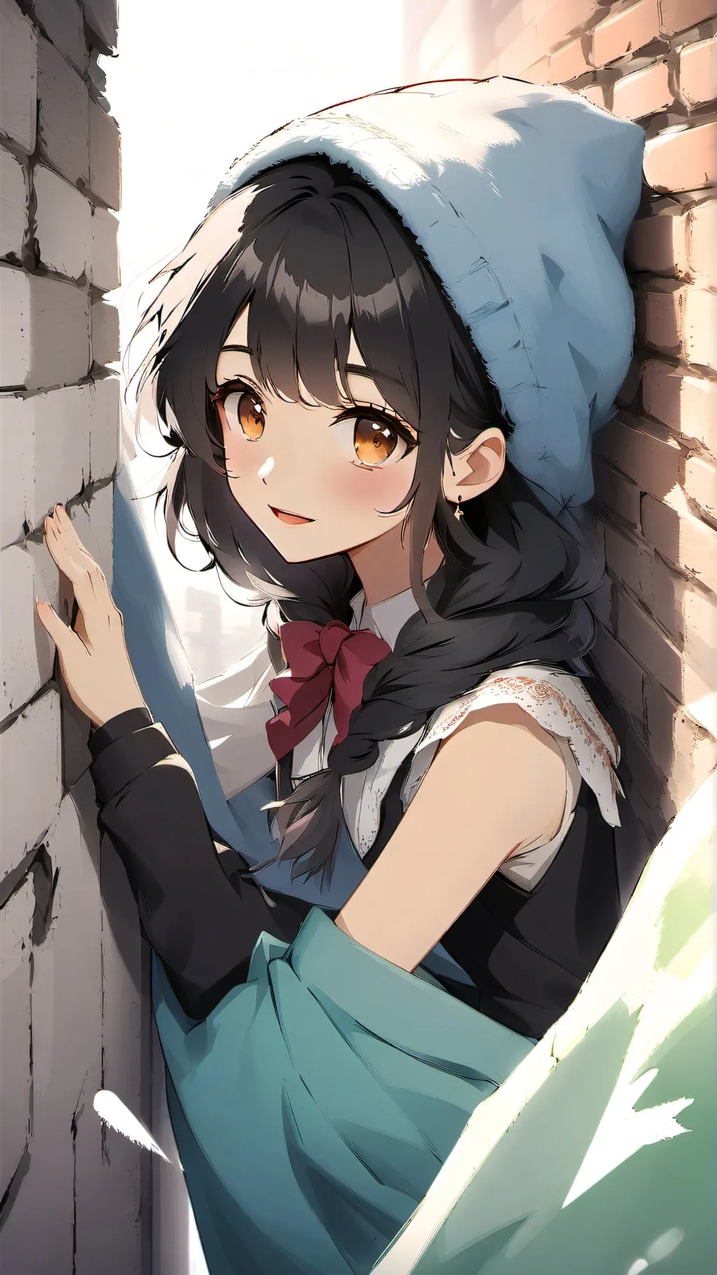 ai character: girl background