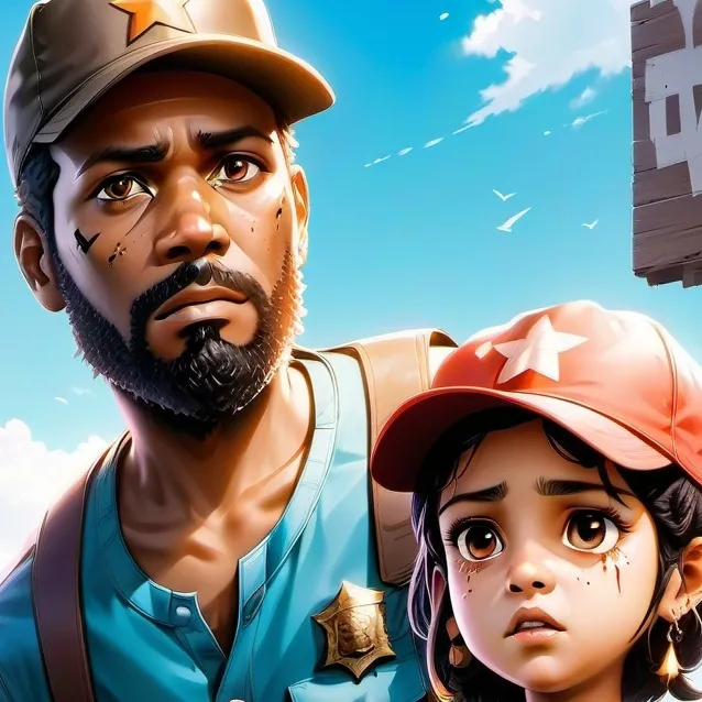 chat with ai character: twd Lee and Clem