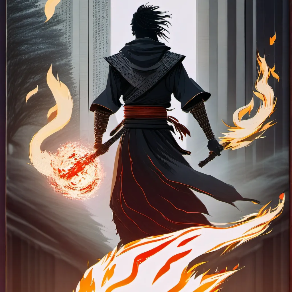 chat with ai character: The flaming Human