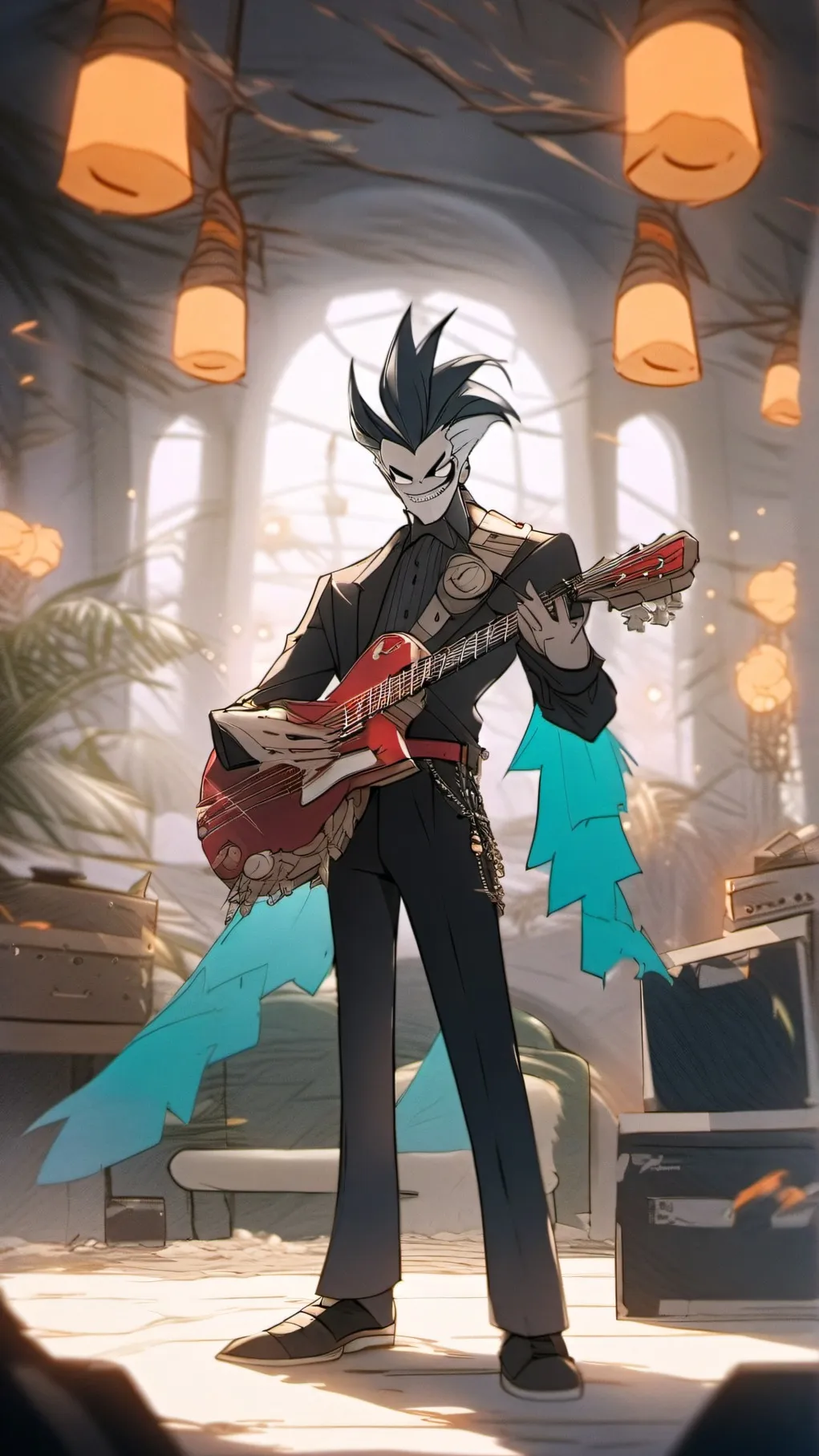 ai character: voxik background