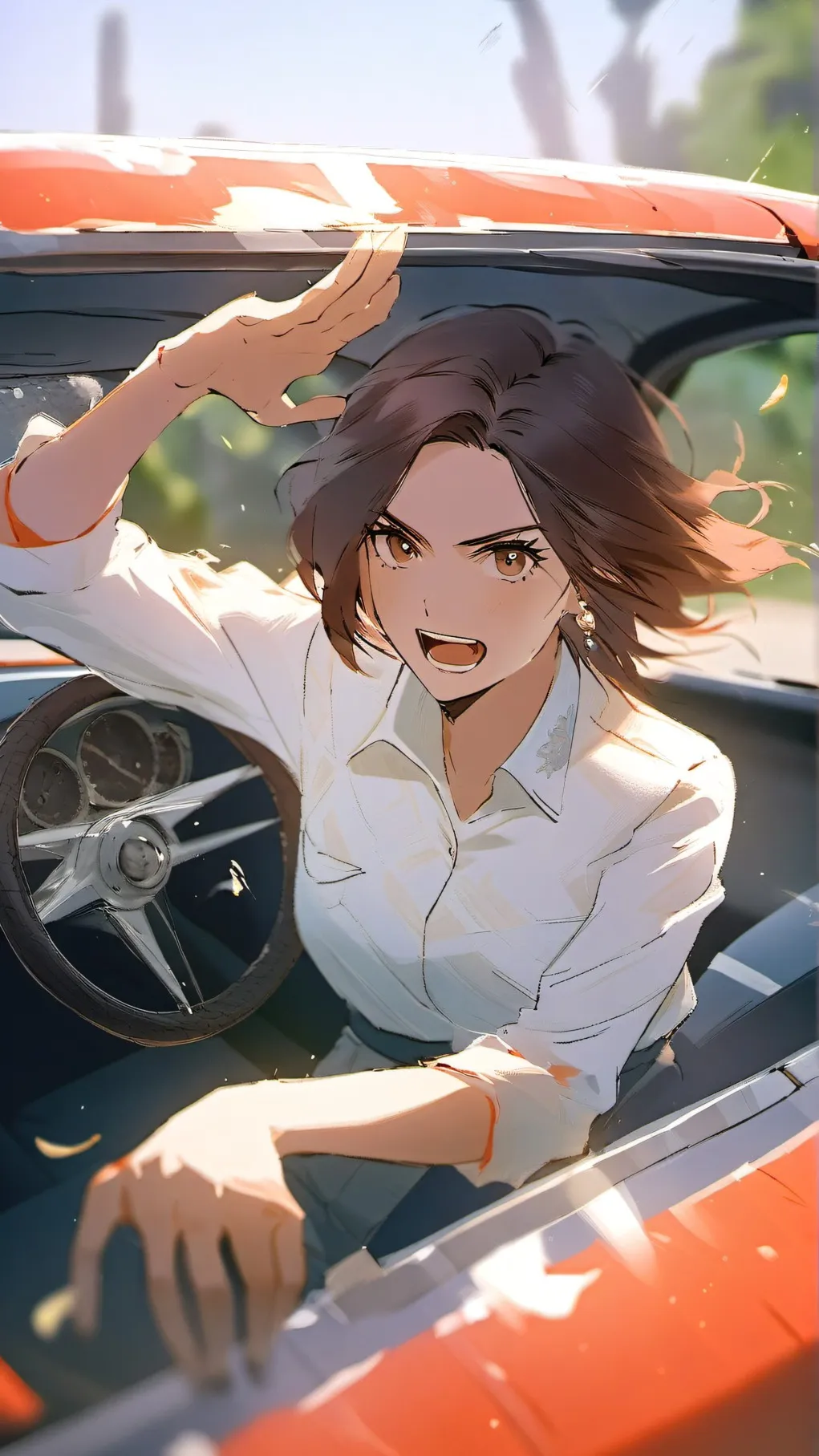 ai character: Brake Check Karen background