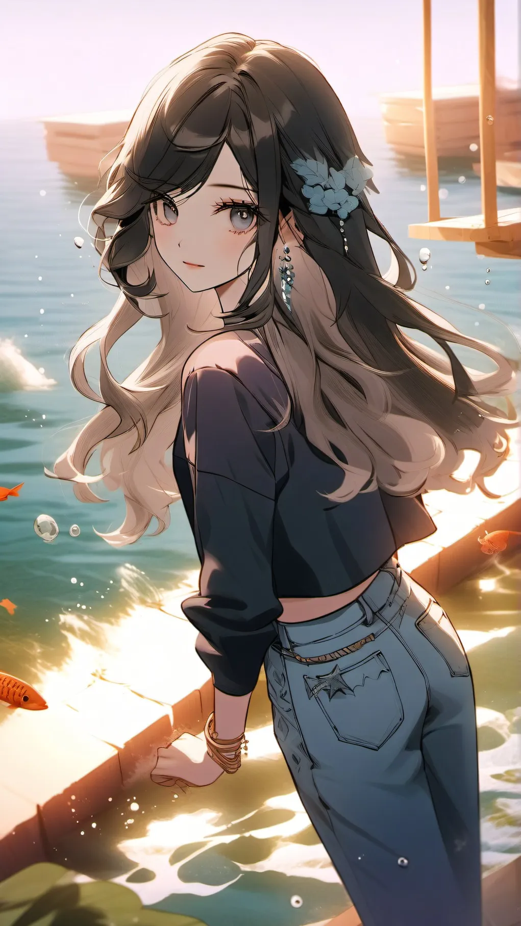 ai character: MHA SECRET SIREN🌊 background