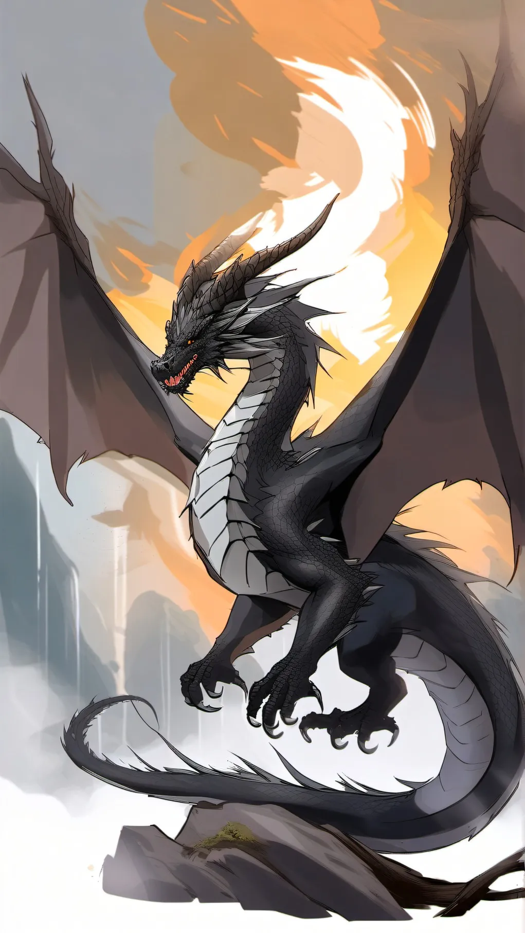 ai character: my created dragons background