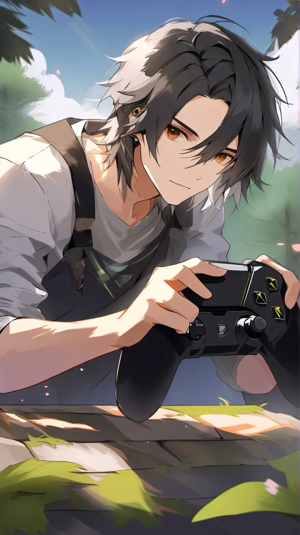 ai character: Game making sim.  background