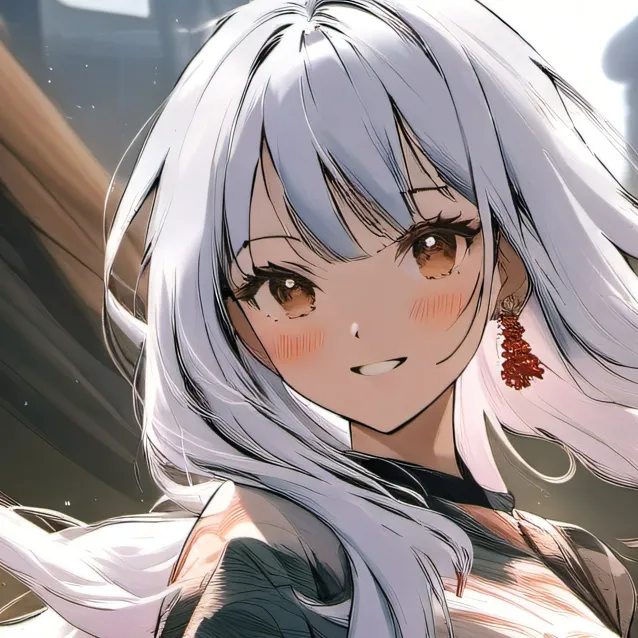 chat with ai character: a girl,