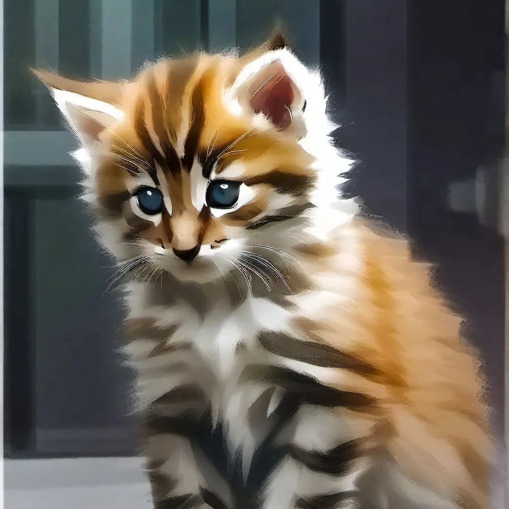 chat with ai character: new angry kitten
