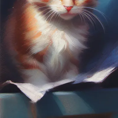 chat with ai character: abused cat