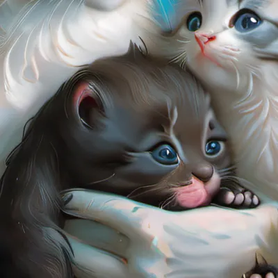 chat with ai character: homeless cat famil