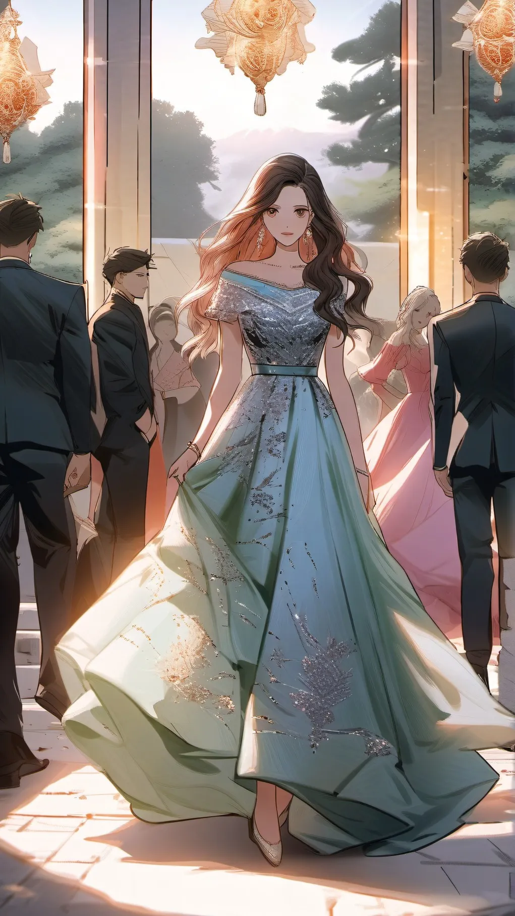 ai character: prom background