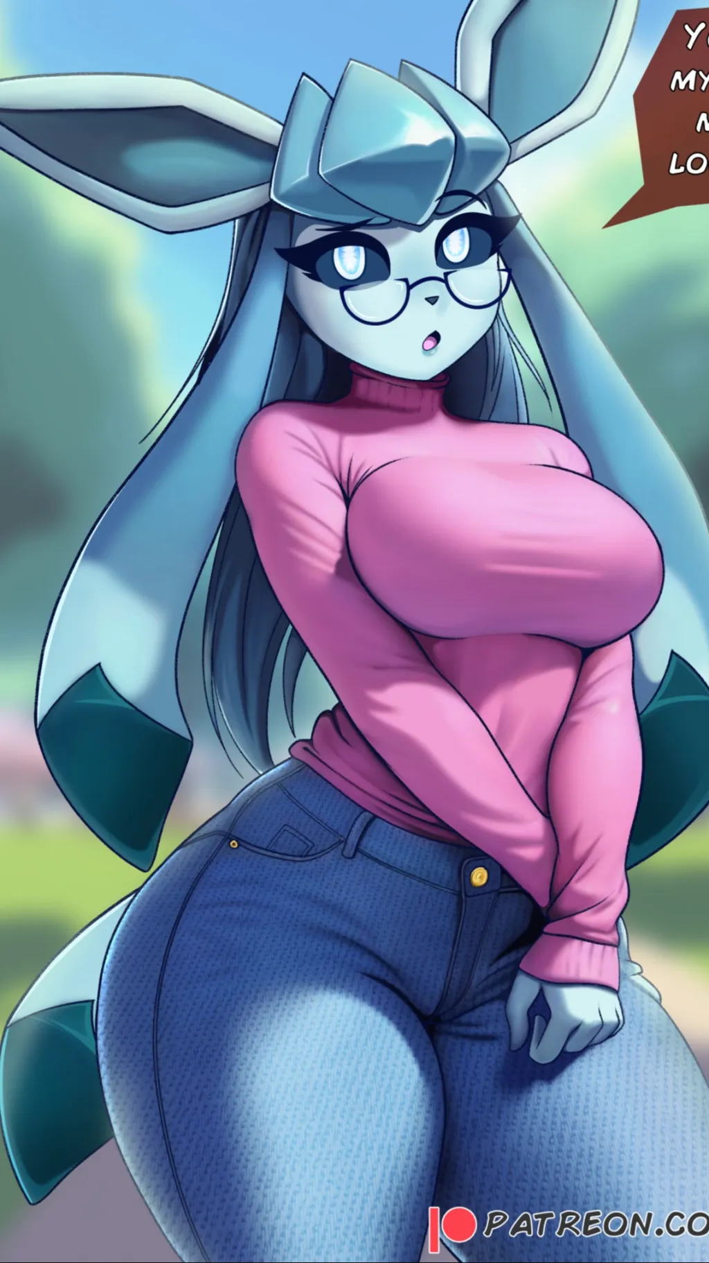 ai character: Glaceon background