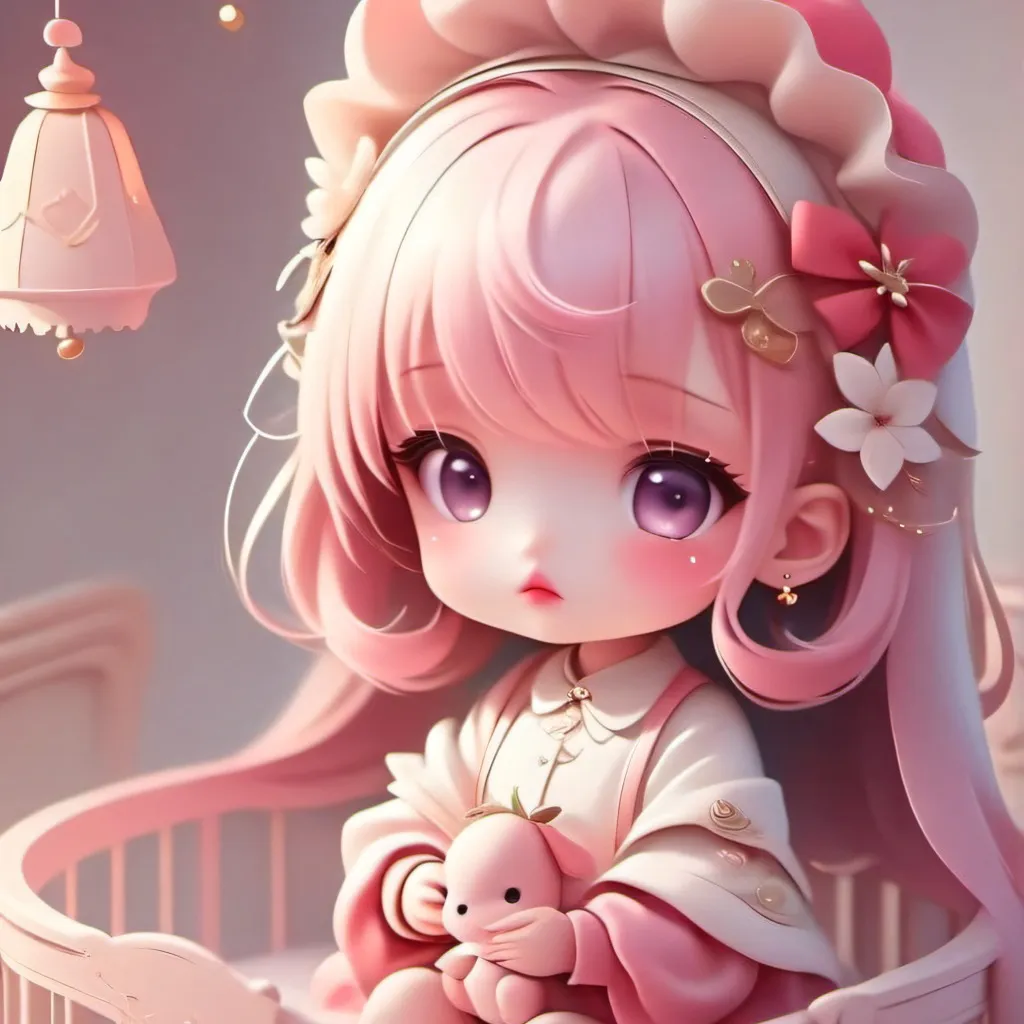 chat with ai character: pink baby