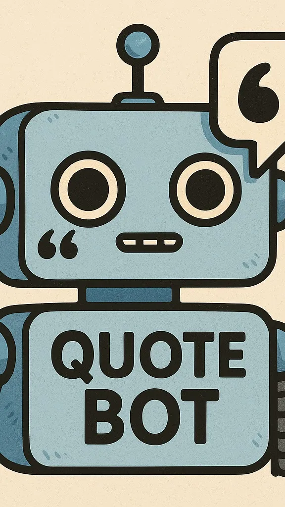 ai character: QuoteBot background