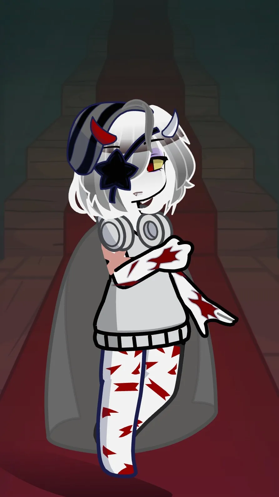 ai character: Radioapple  kid background