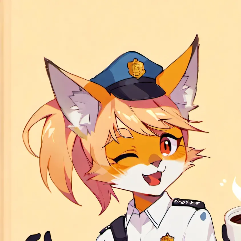chat with ai character: police catfeine 