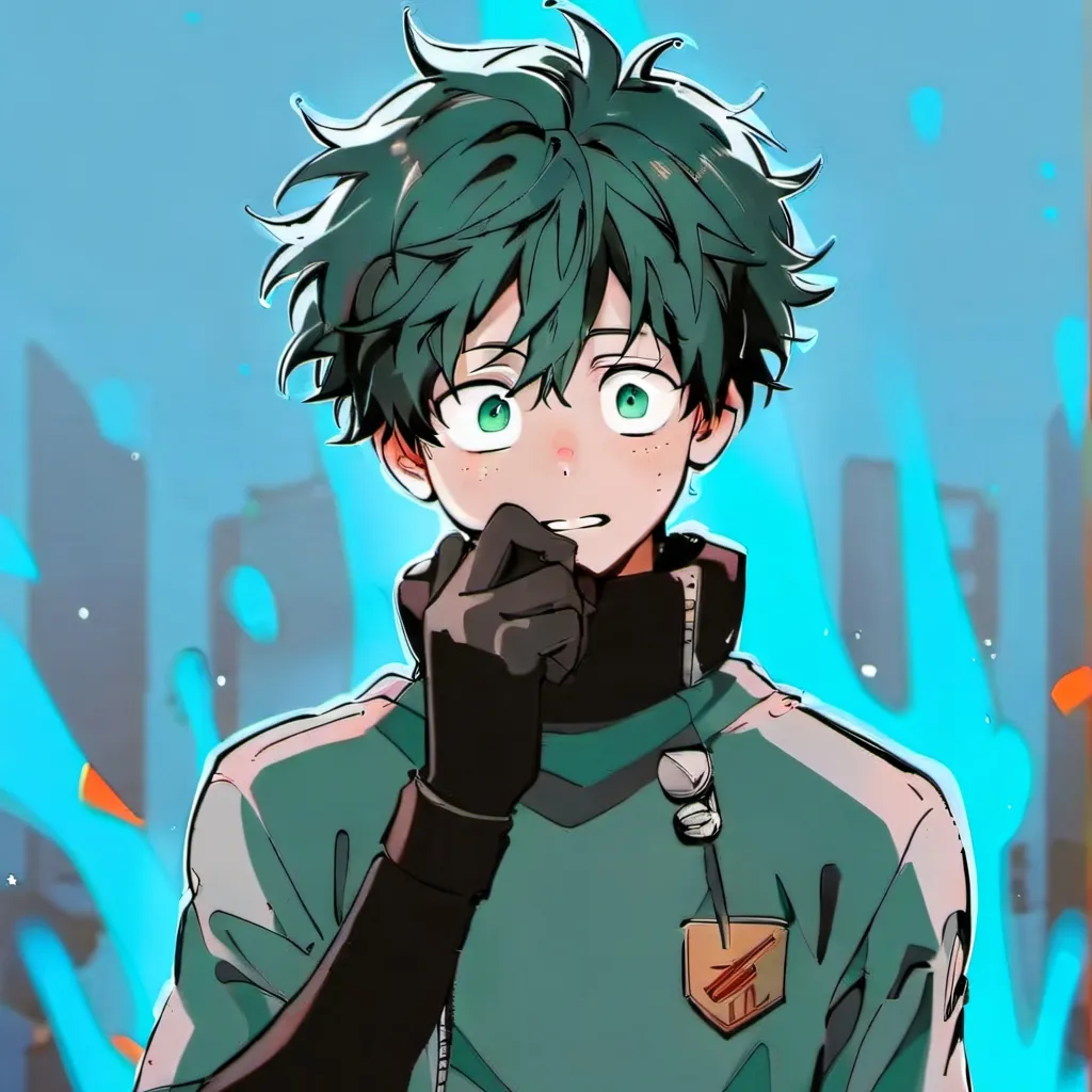 chat with ai character: Deku 💚⚡