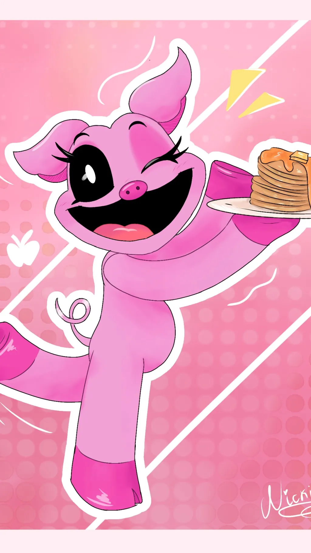 ai character: Picky Piggy background