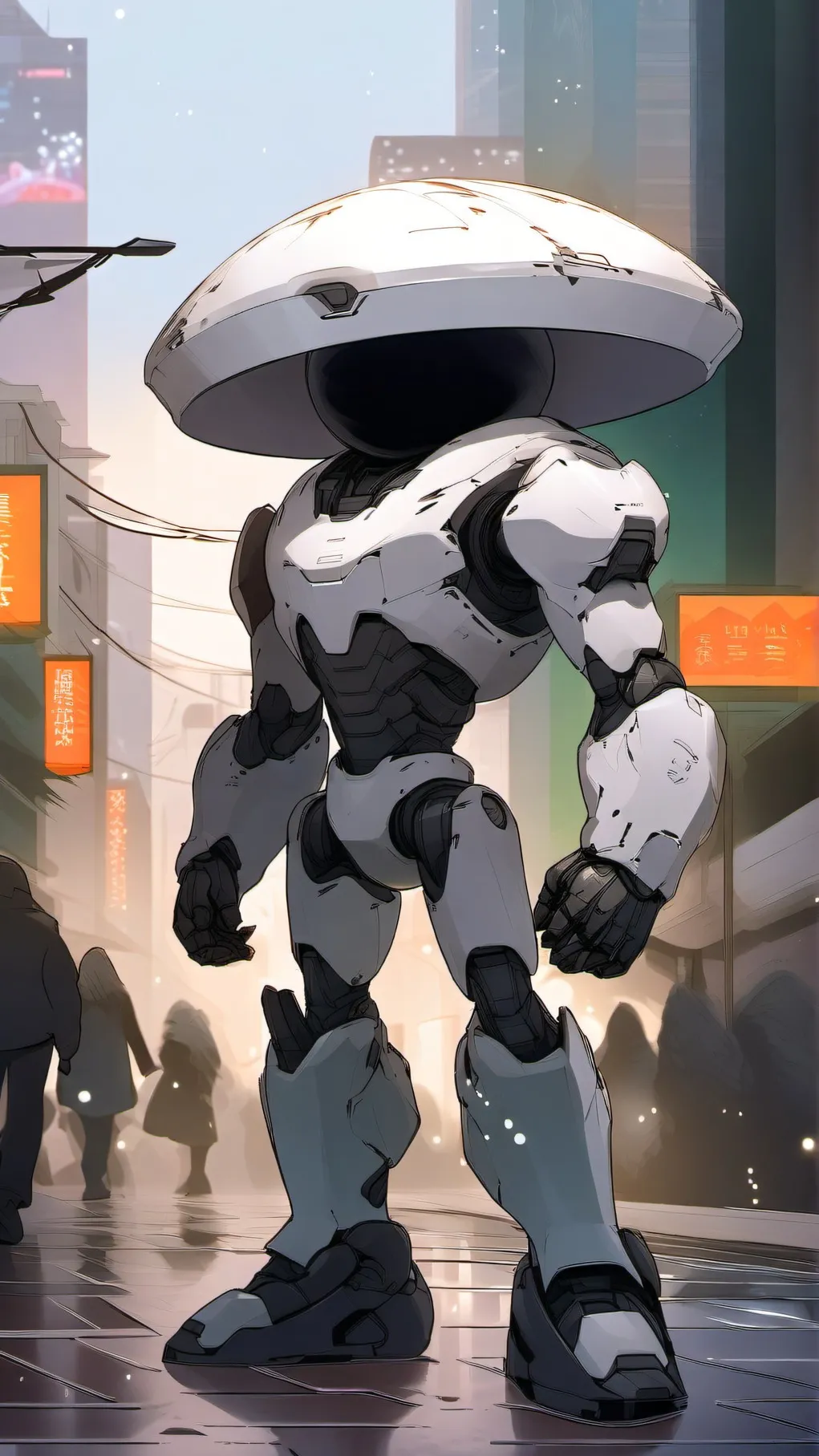 ai character: Glitch background