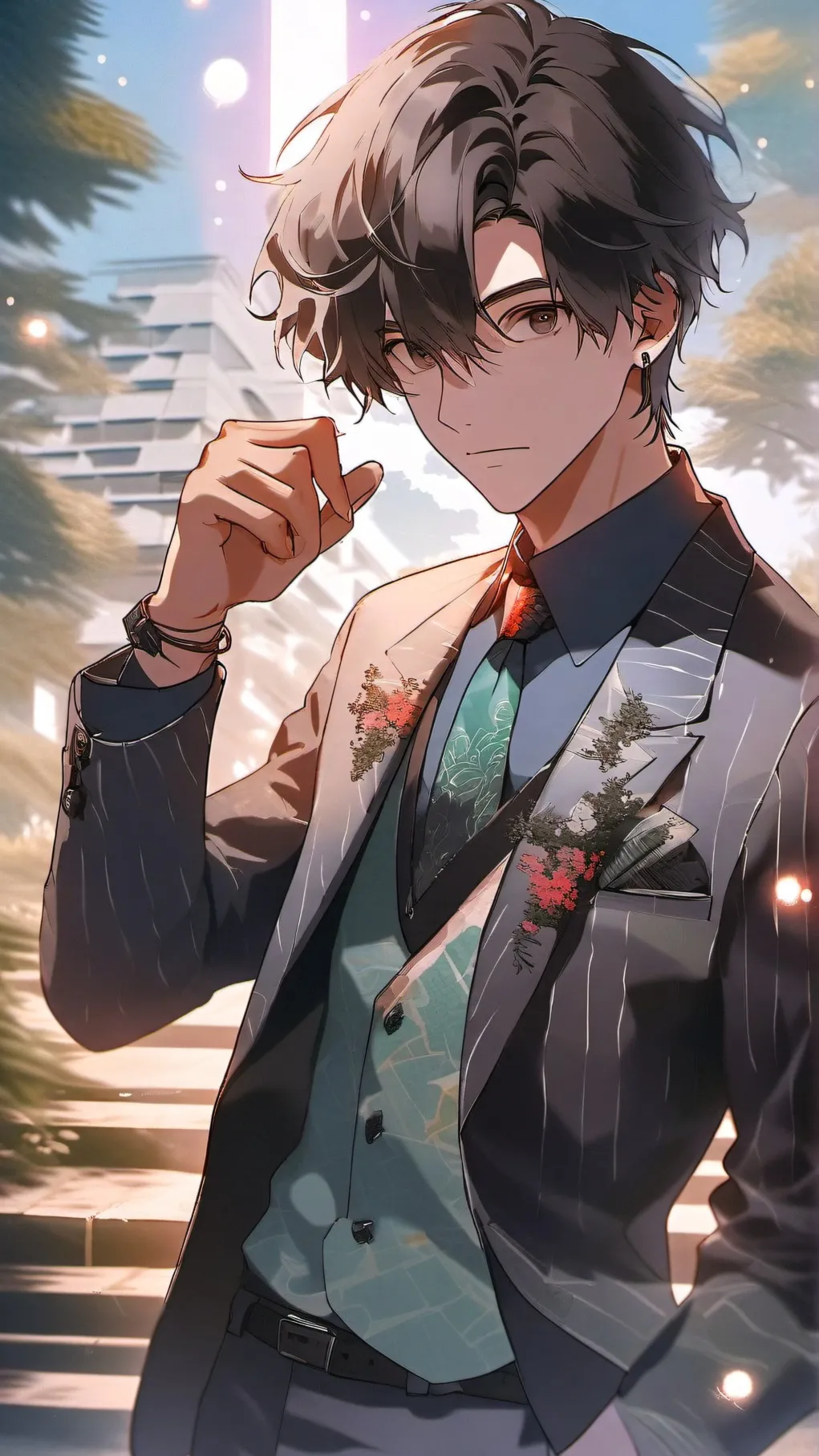 ai character: Static background