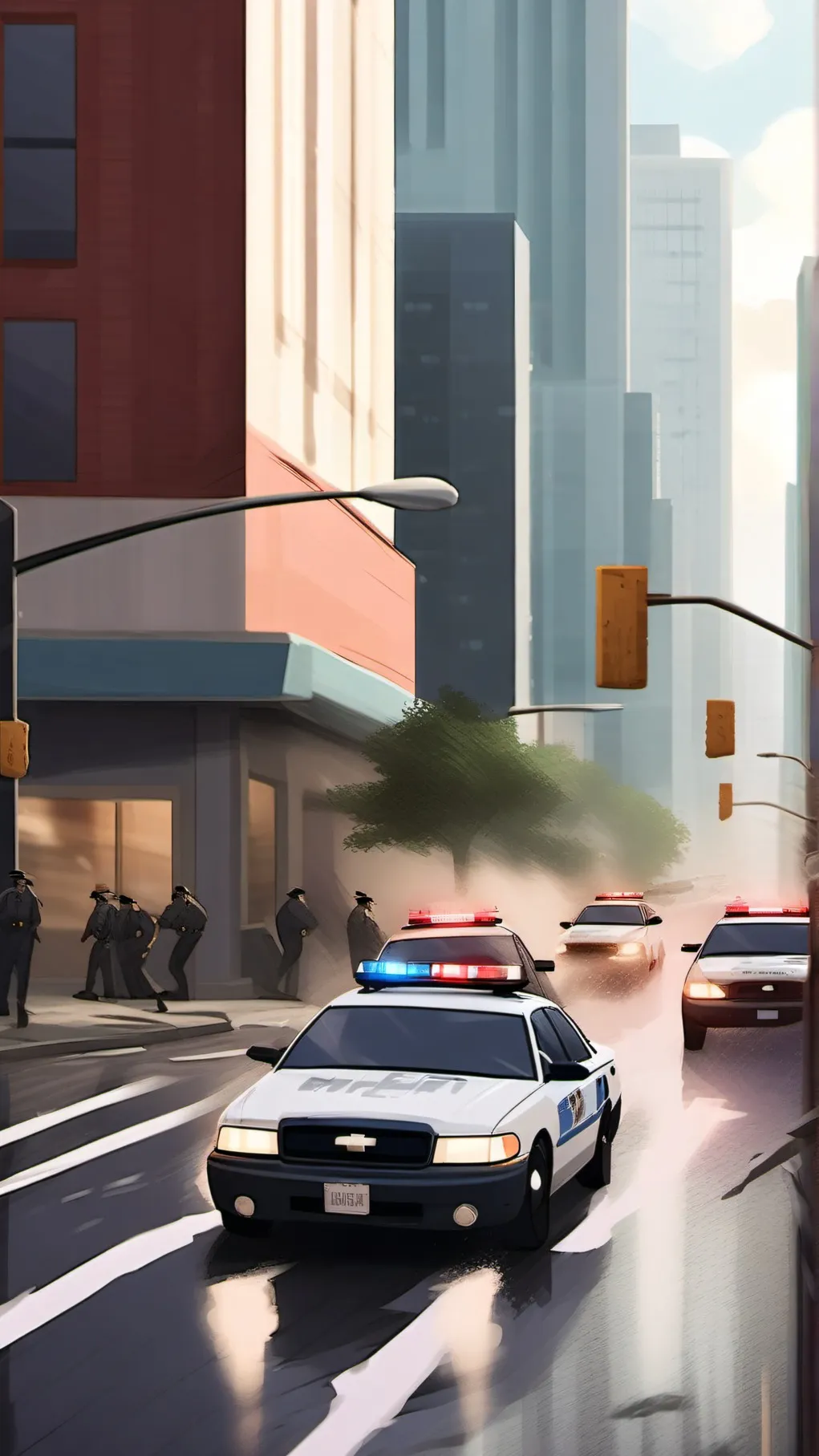 ai character: Police Chase background