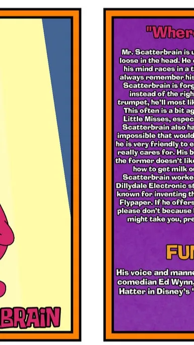 ai character: Mr scatterbrain background