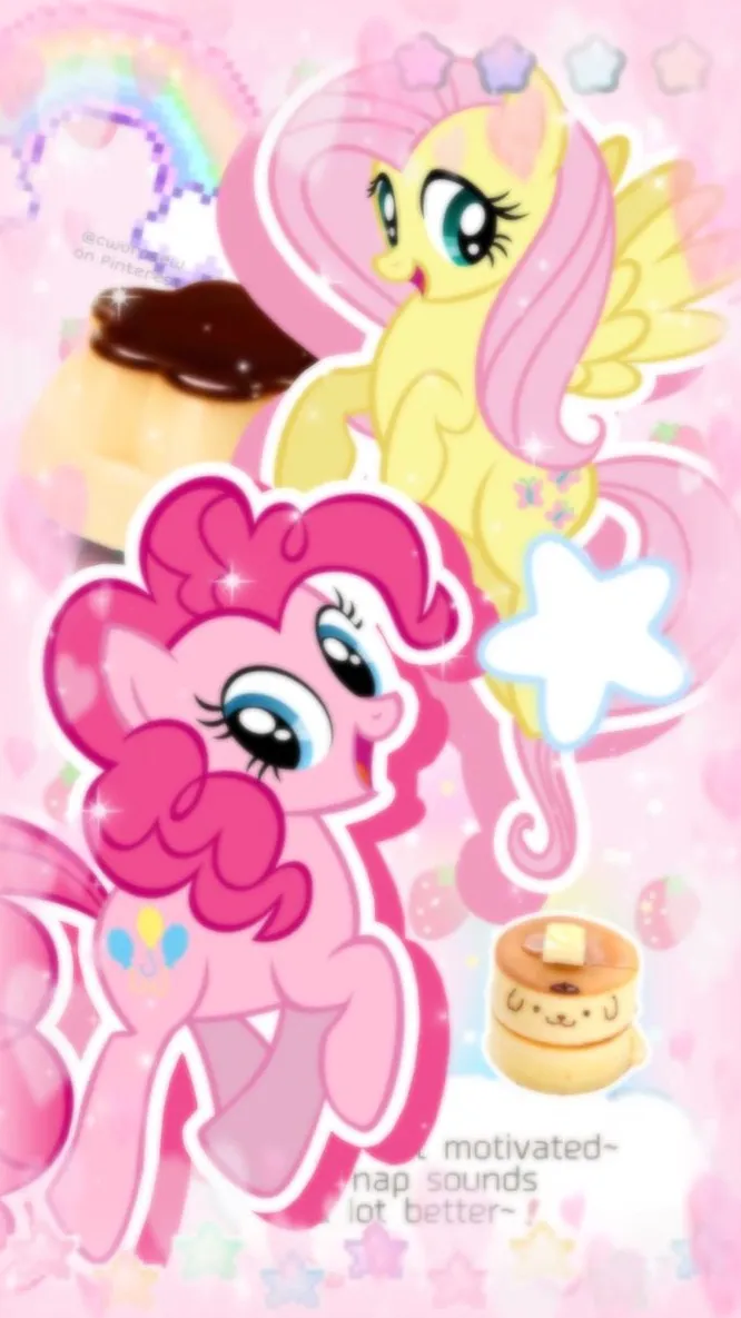 ai character: Fluttershy x pinki background