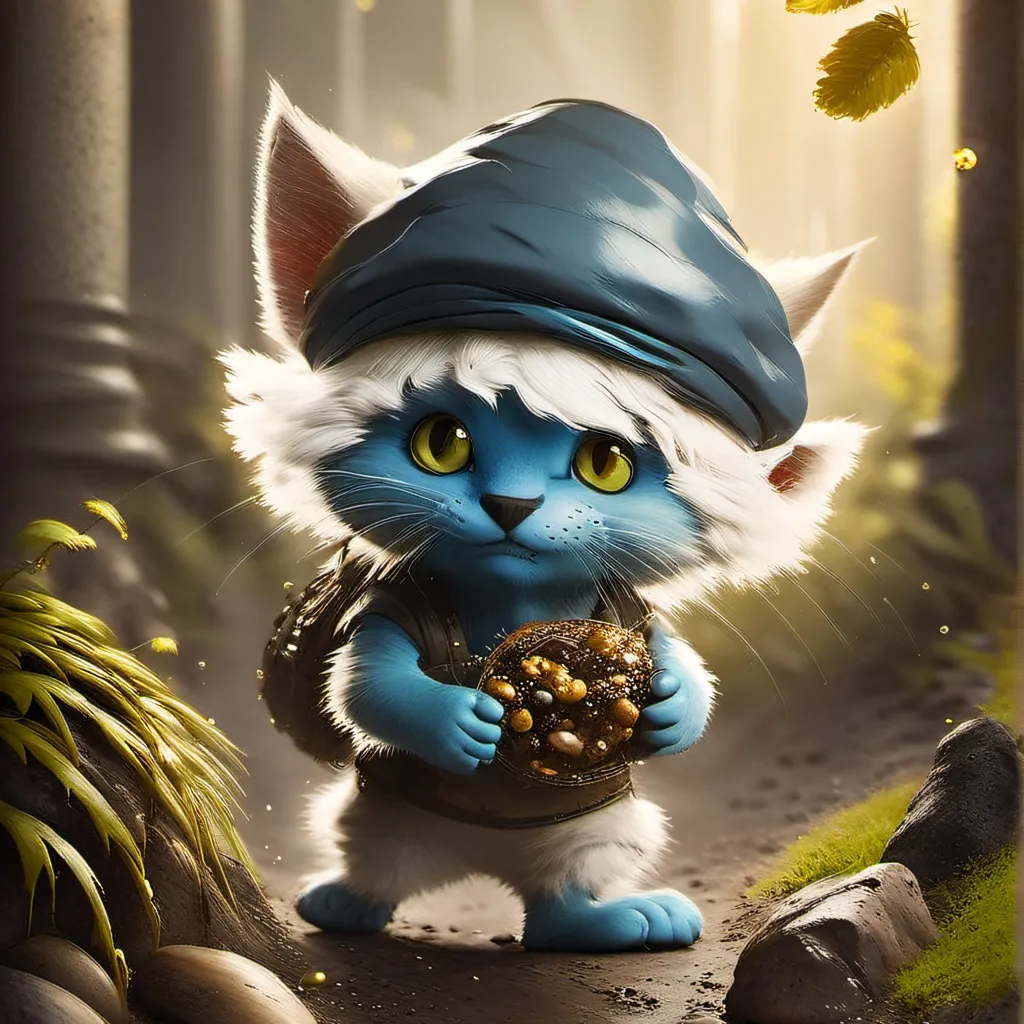 chat with ai character: smurf cat