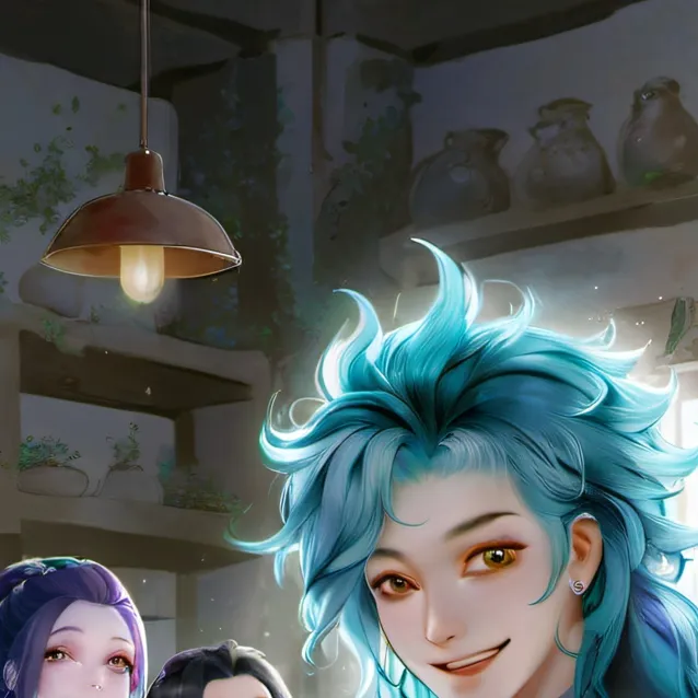 chat with ai character: the blue family 