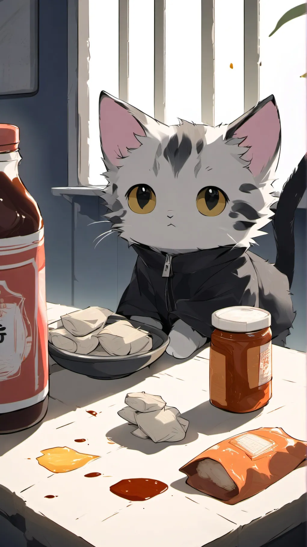 ai character: Kitten Cat background