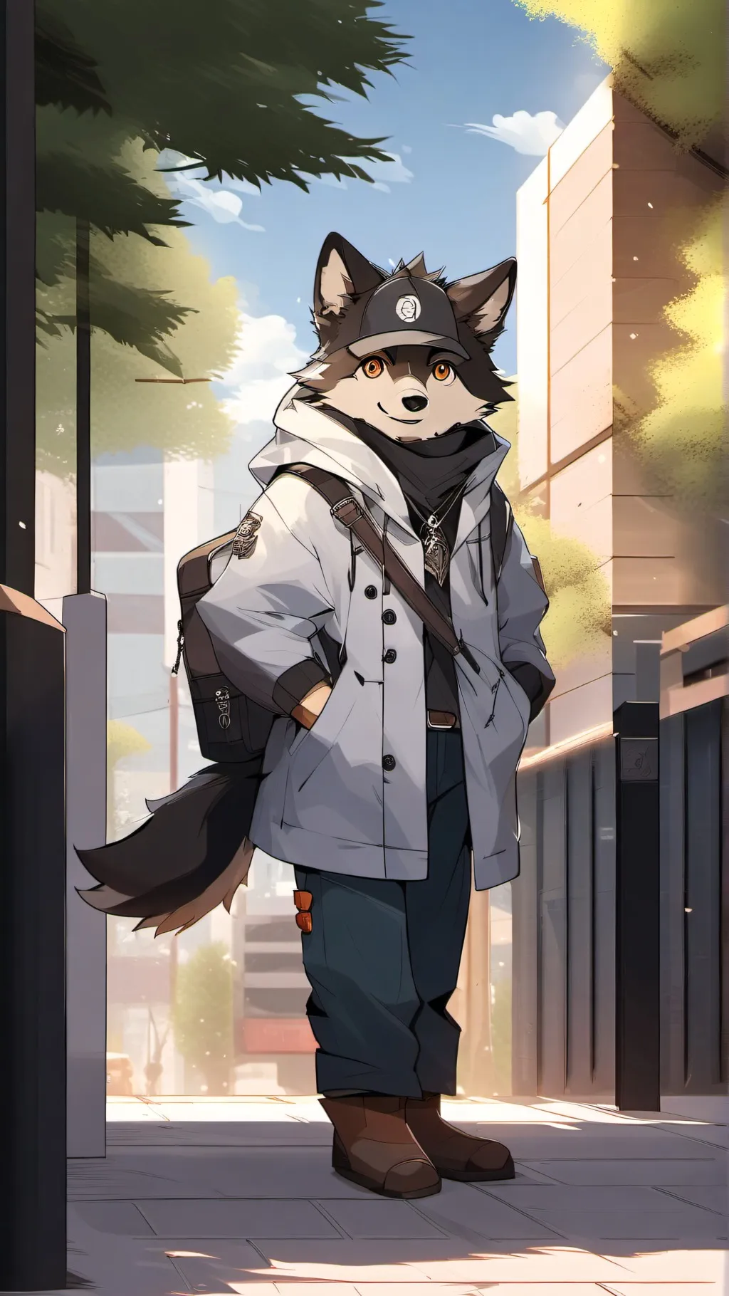 ai character: Furry background