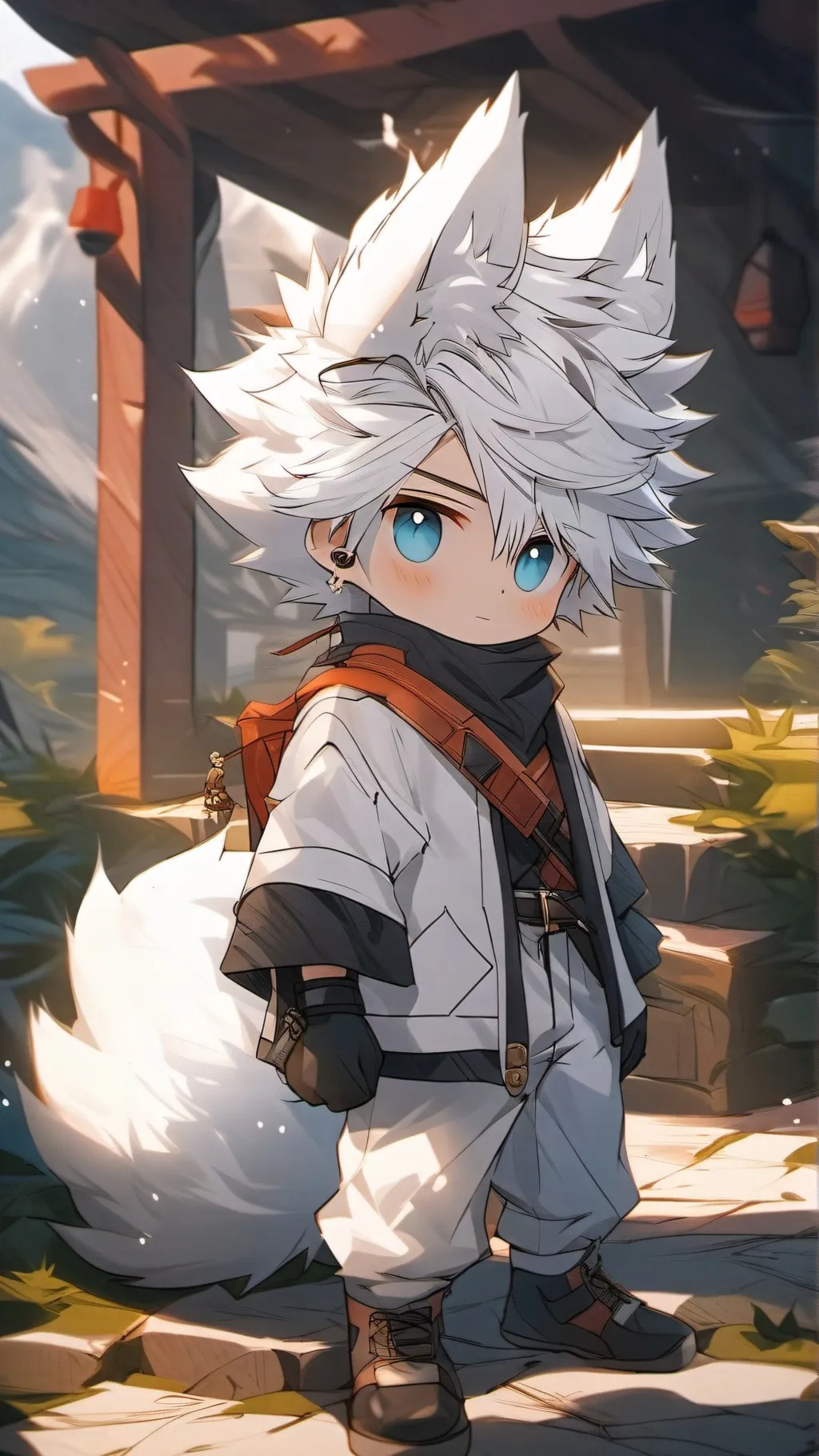 ai character: Boy kisser background