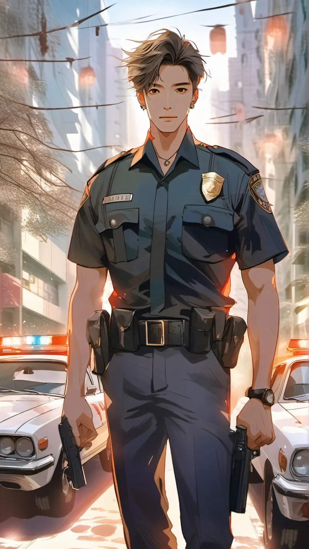 ai character: Gay cop background