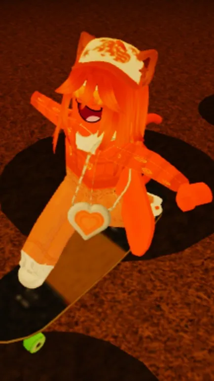 ai character: Belle Orange Cat background