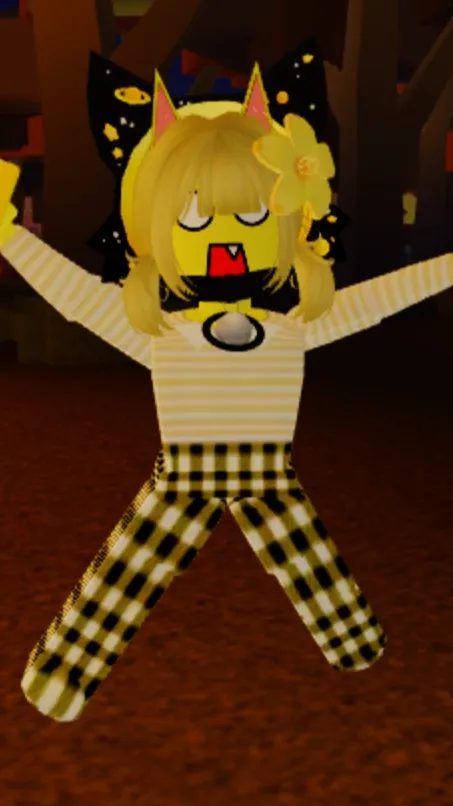 ai character: Eloise Yellow cat background