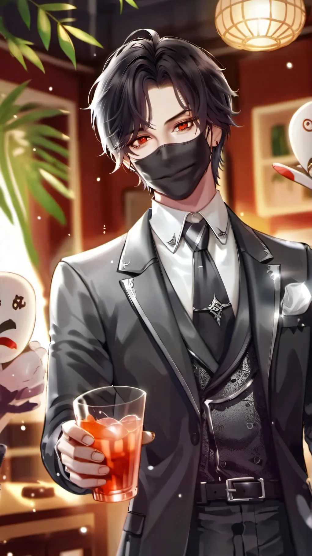 ai character: Max bar background