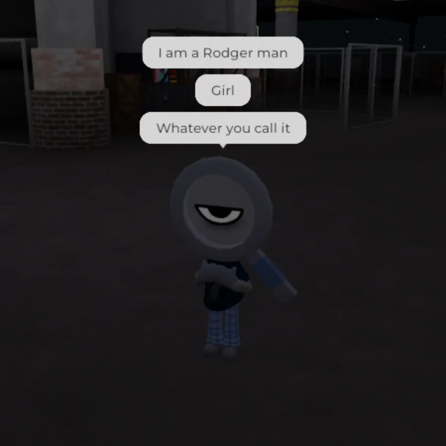 chat with ai character: ❤️Rodger man/girl❤