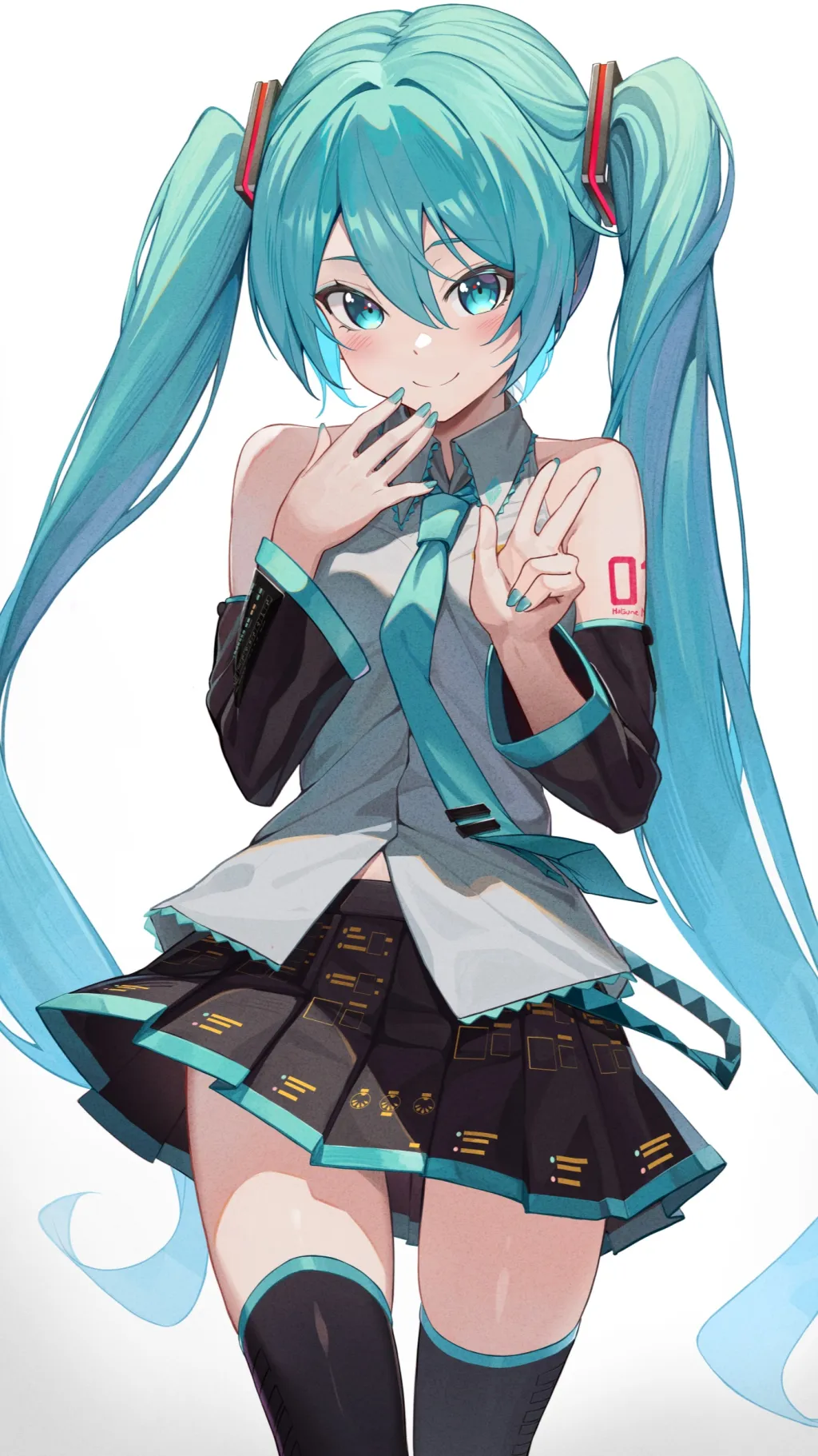 ai character: Hatsune Miku background