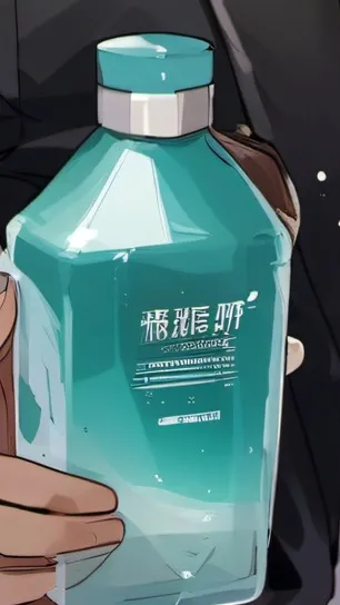 ai character: Mouthwash Christma background