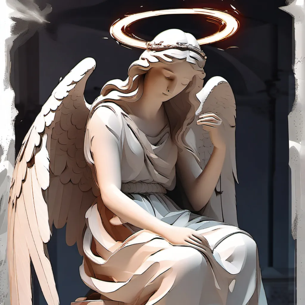 chat with ai character: Ange pleureure