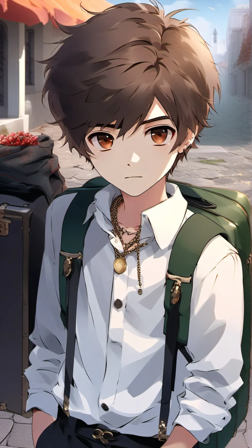 ai character: Alex .j lawson
 background