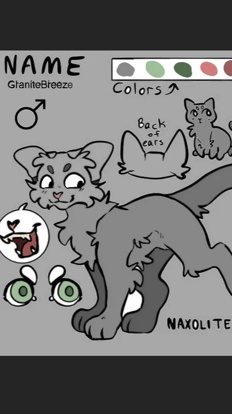 ai character: Granitekit background